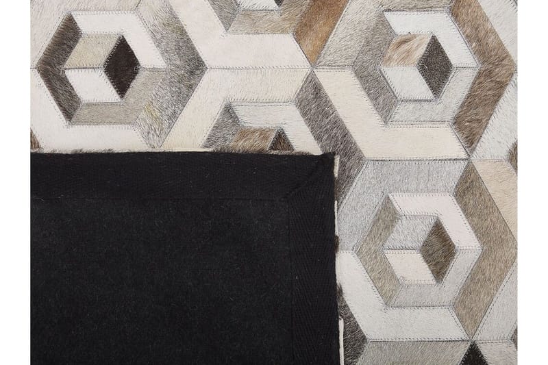 Tavak Tæppe 140x200 cm - Læder/Beige/Brun - Tekstiler - Tæpper - Orientalske tæpper - Patchwork tæppe