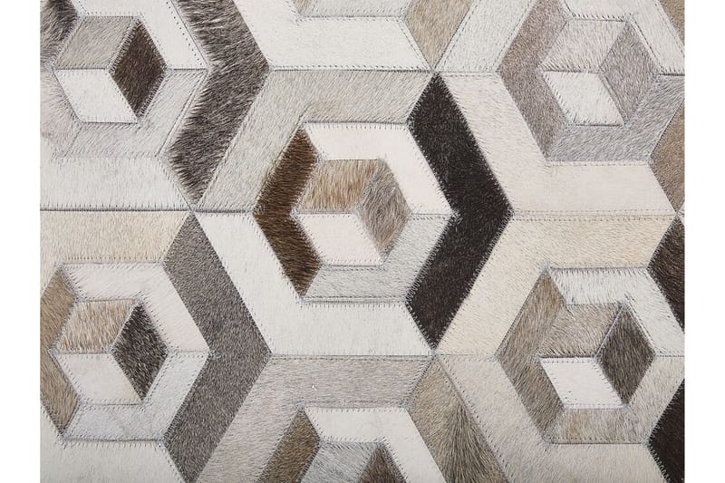 Tavak Tæppe 140x200 cm - Læder/Beige/Brun - Tekstiler - Tæpper - Orientalske tæpper - Patchwork tæppe