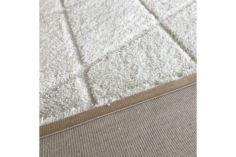 Ruby Tæppe 80x150 cm - Hvid/Shagpile - Tekstiler - Tæpper - Orientalske tæpper