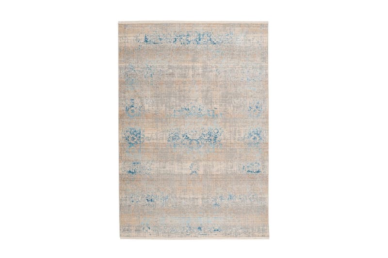 Stamac tæppe ll Grå / turkis 80x150 cm - Orientalske tæpper - Persisk tæppe
