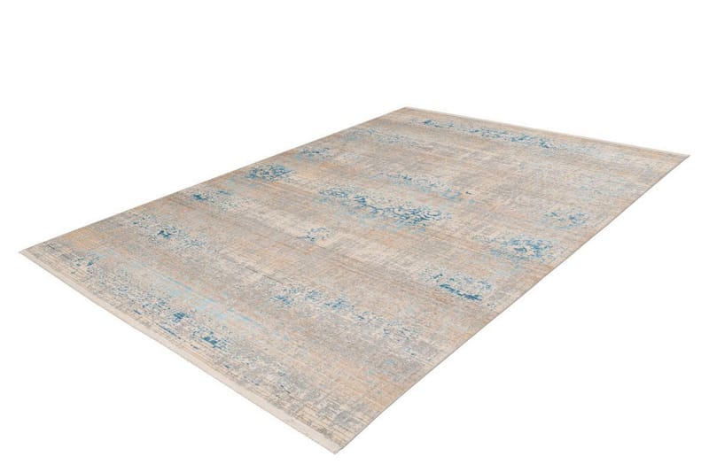 Stamac tæppe ll Grå / turkis 80x150 cm - Orientalske tæpper - Persisk tæppe