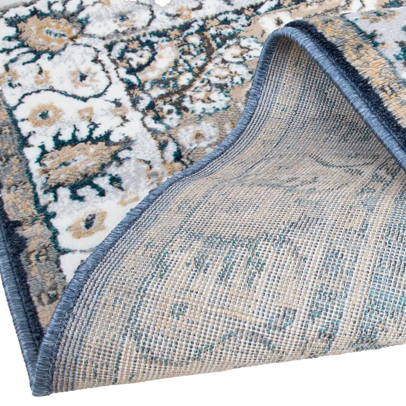 Tæppe Velon 100x150 cm - Blå - Tekstiler - Tæpper - Orientalske tæpper