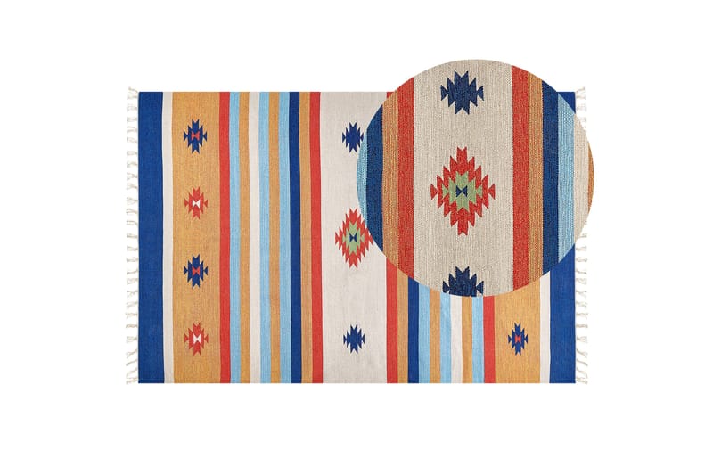 Taronik Kelimtæppe 200x300 cm - Rød - Tekstiler - Tæpper - Orientalske tæpper - Kelimtæpper