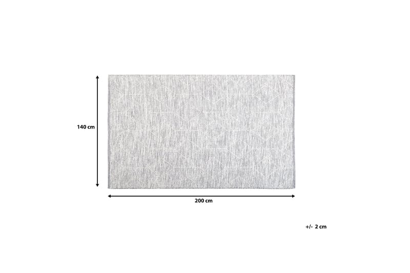 Paviol tæppe 140x200 cm - Grå - Tekstiler - Tæpper