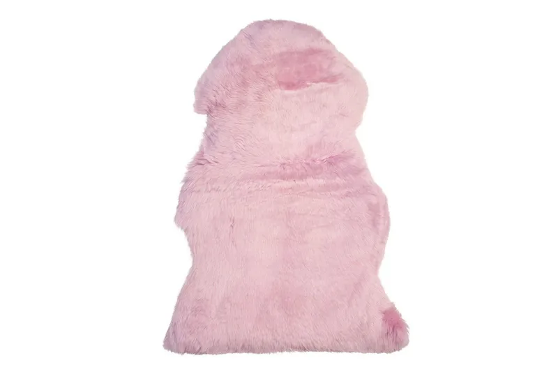 Butchee fåreskind 65x110 cm, Lyserød