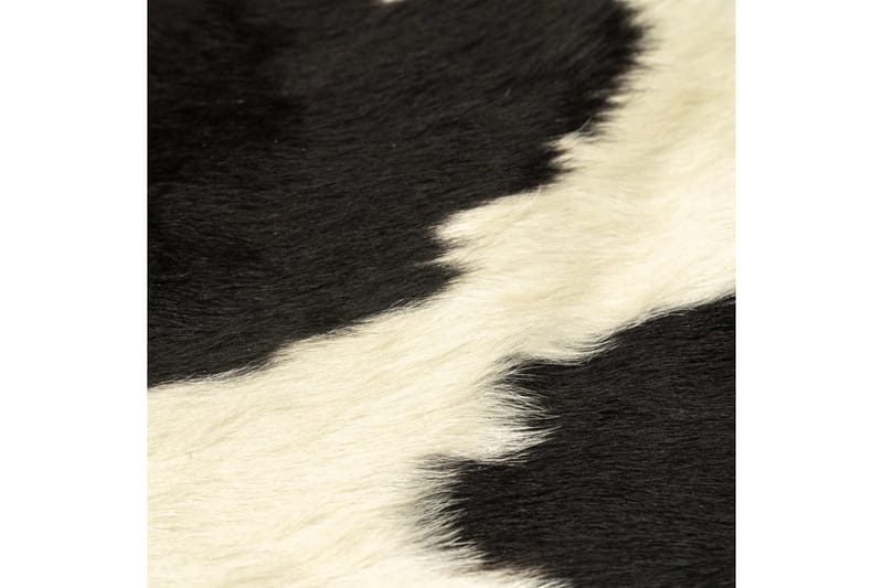 gulvtæppe i ægte koskind 150 x 170 cm sort og hvid - Pels & skindtæpper - Koskind