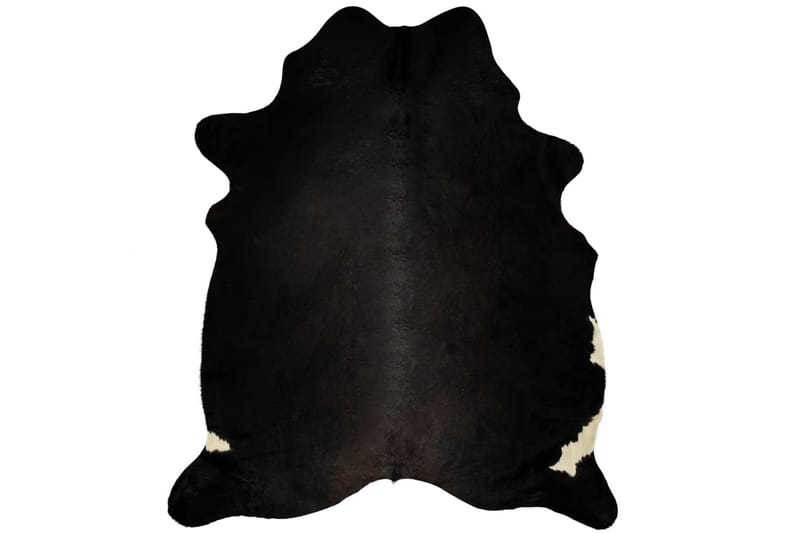 gulvtæppe i ægte koskind 150 x 170 cm sort - Pels & skindtæpper - Koskind