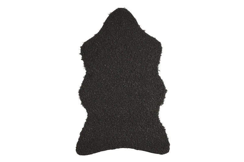 Mahto Fårskind 60x110 cm Rektangulært, Sort