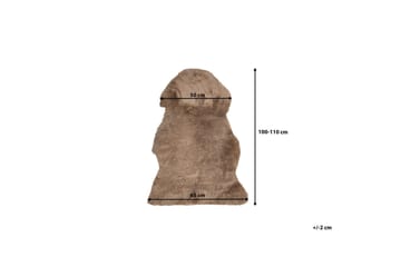 Uluru fåreskind 65 | 110 cm - Brun - Tekstiler - Tæpper - Pels & skindtæpper