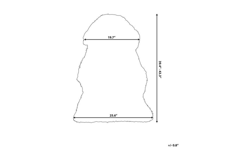 Uluru fåreskind 65 | 110 cm - Lilla - Tekstiler - Tæpper - Pels & skindtæpper - Fåreskind