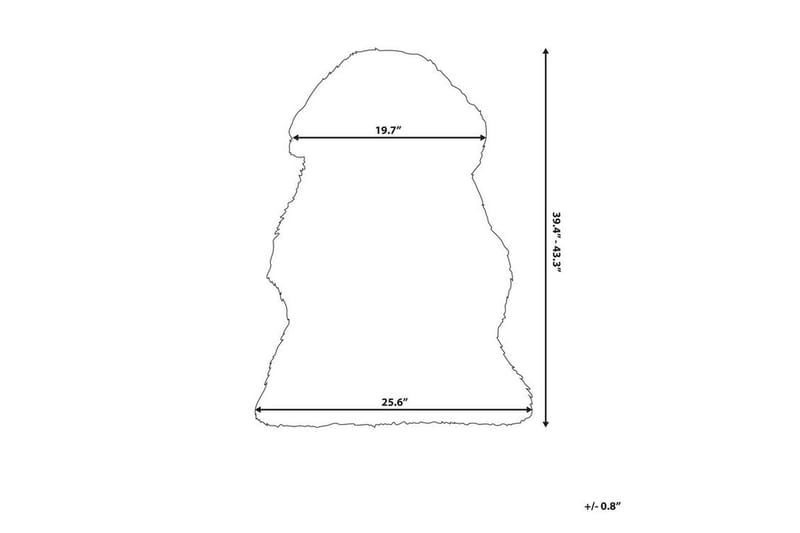 Uluru fåreskind 65 | 110 cm - Lilla - Fåreskind - Pels & skindtæpper