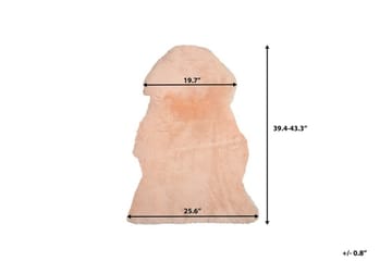 Uluru fåreskind 65 | 110 cm - Lyserød - Tekstiler - Tæpper - Pels & skindtæpper