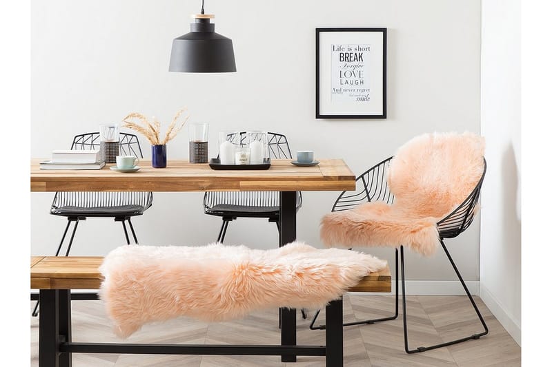 Uluru fåreskind 65 | 110 cm - Lyserød - Tekstiler - Tæpper - Pels & skindtæpper - Fåreskind