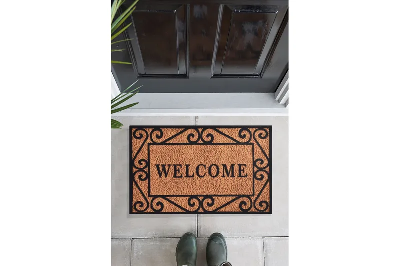 Addeva Dørmåtte 45x70 cm - Flerfarvet - Tekstiler - Tæpper - Hall måtte