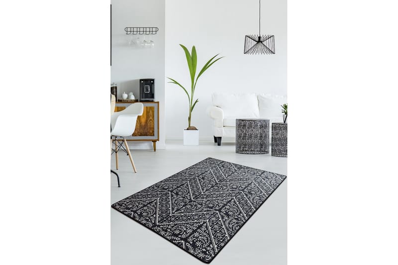 Assaggie Entrémåtte 60x140 cm - Sort/Velour - Tekstiler - Tæpper - Hall måtte