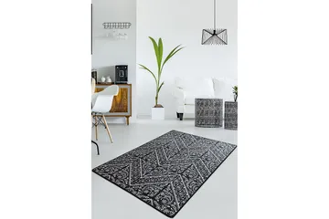 Assaggie Entrémåtte 60x140 cm - Sort/Velour - Tekstiler - Tæpper - Små tæpper