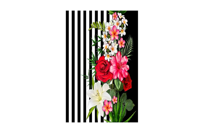 Bedriye Entrémåtte 80x200 cm, Flerfarvet