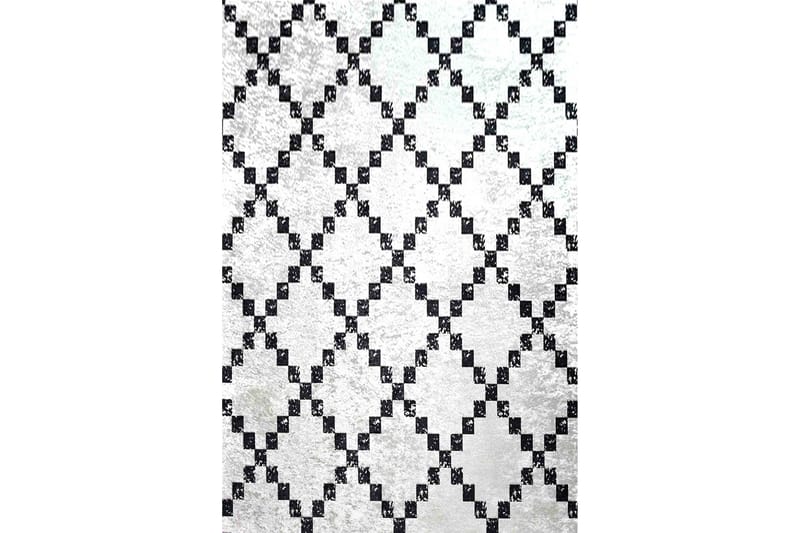 Chass Entrémåtte 80x200 cm - Hvid/Sort/Velour - Tekstiler - Tæpper - Små tæpper