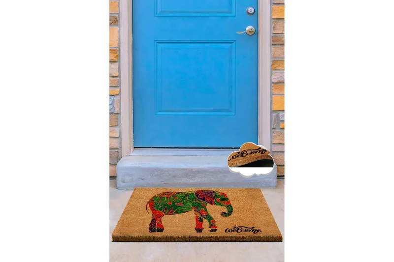 Chilai Dørmåtte 40x60 cm - PVC/Multifarvet - Tekstiler - Tæpper - Hall måtte