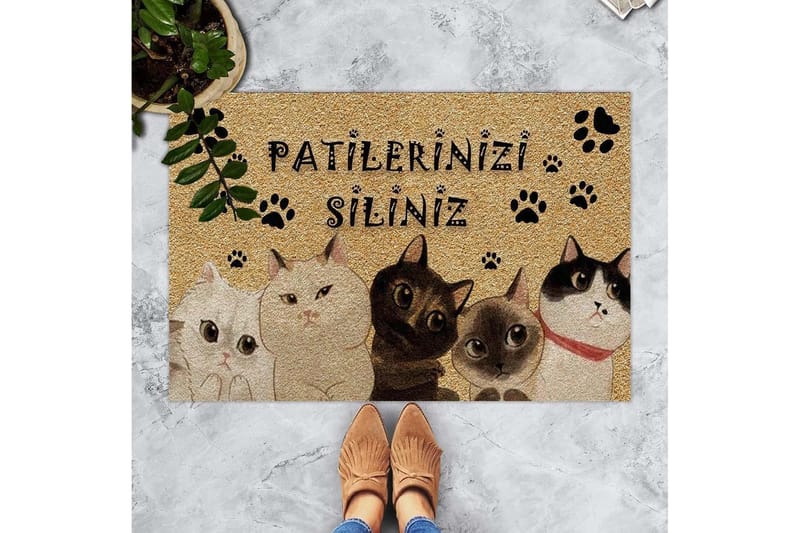 Chilai Dørmåtte 45x70 cm - PVC/Multifarvet - Tekstiler - Tæpper - Små tæpper