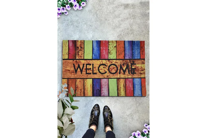 Chilai Dørmåtte 45x70 cm - PVC/Multifarvet - Tekstiler - Tæpper - Hall måtte