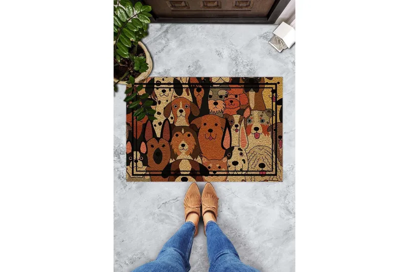 Chilai Dørmåtte 45x70 cm - PVC/Multifarvet - Tekstiler - Tæpper - Små tæpper