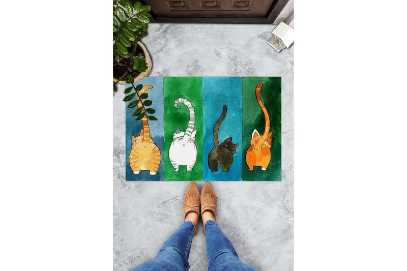 Chilai Dørmåtte 45x70 cm - PVC/Multifarvet - Tekstiler - Tæpper - Hall måtte