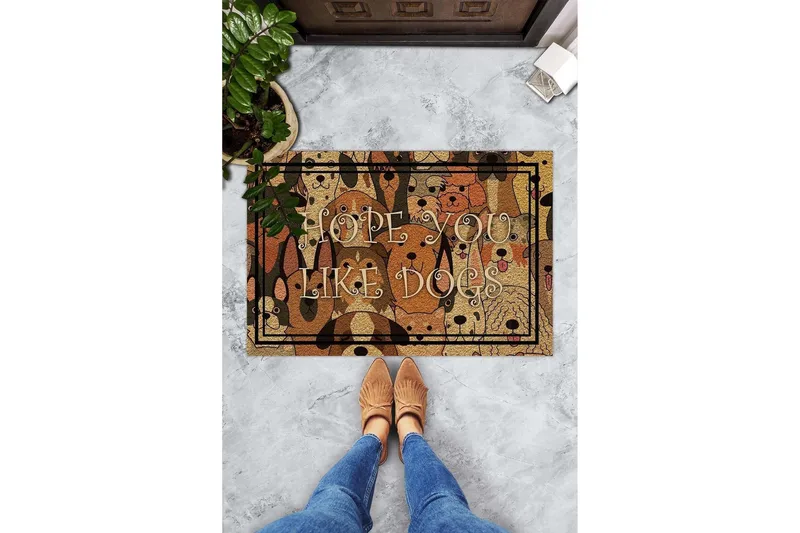 Chilai Dørmåtte 45x70 cm - PVC/Multifarvet - Tekstiler - Tæpper - Hall måtte