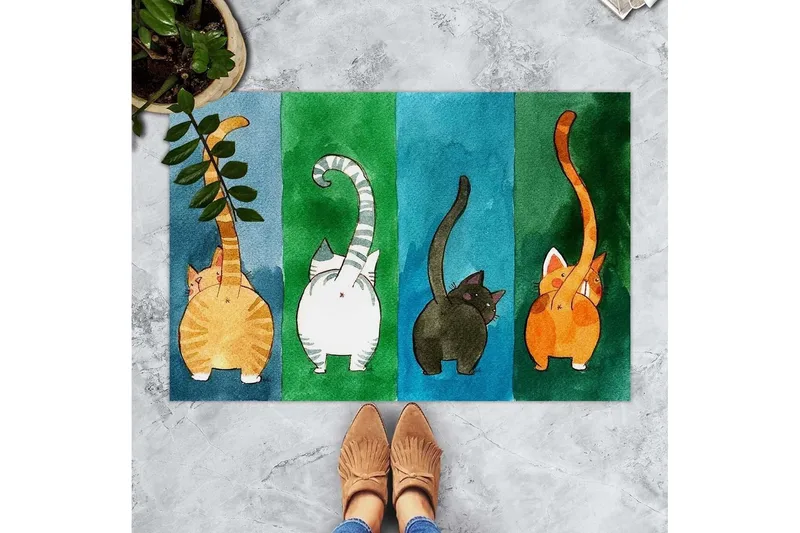 Chilai Dørmåtte 45x70 cm, PVC/Multifarvet