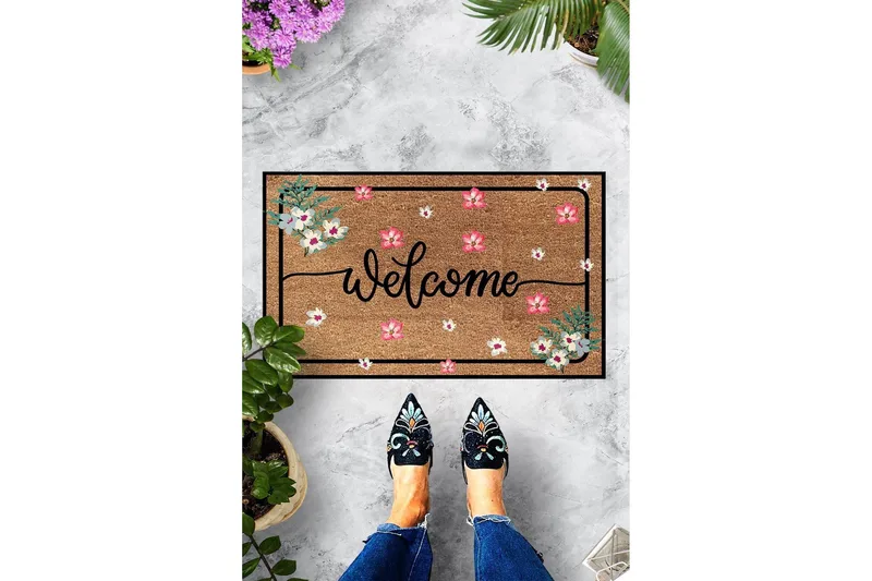 Chilai Dørmåtte 45x70 cm - PVC/Multifarvet - Tekstiler - Tæpper - Hall måtte