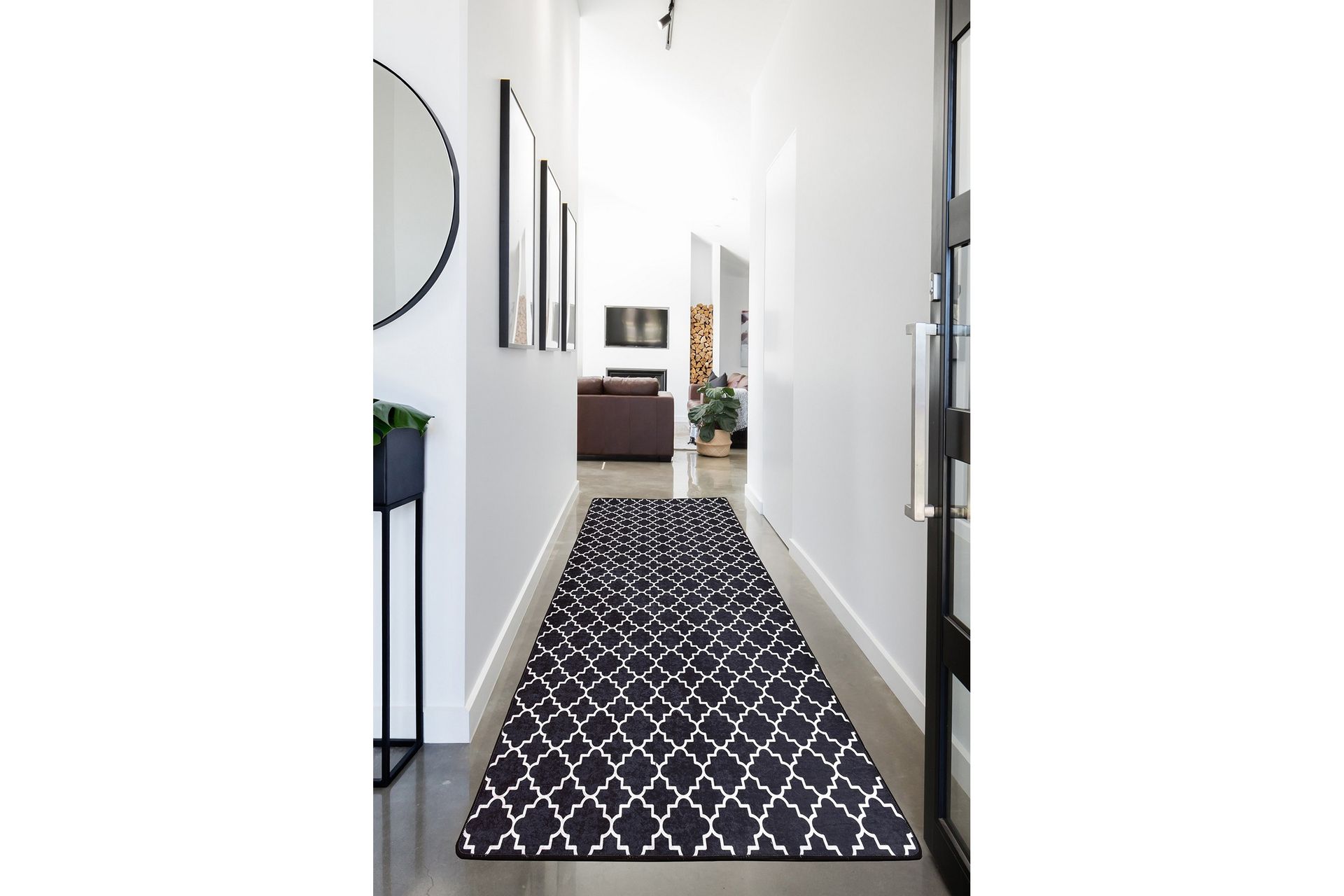 Chilai Tæppe 80x120 cm - Sort/Hvid - Tekstiler - Tæpper - Små tæpper