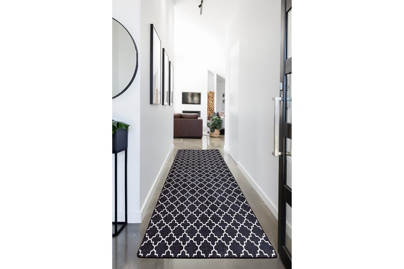 Chilai Tæppe 80x200 cm - Sort/Hvid - Tekstiler - Tæpper - Små tæpper