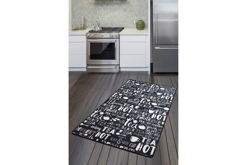 Cuppa Entrémåtte 80x200 cm, Sort/Velour