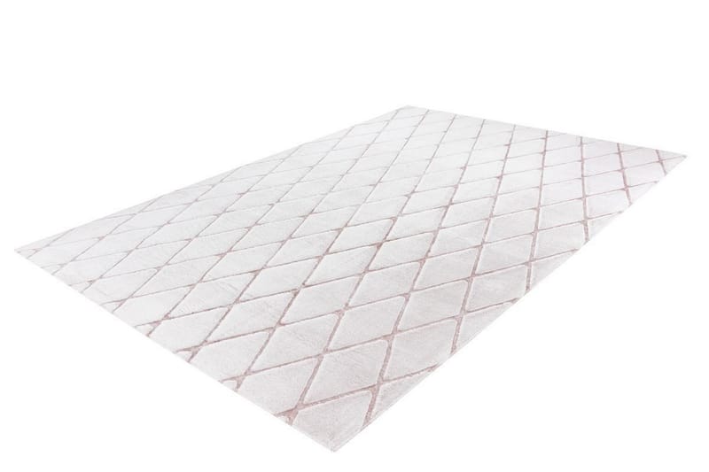 Deramsle tæppe kø hvid / Lyserød 160x230 cm - Tæpper - Små tæpper