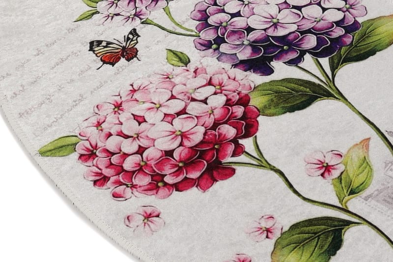Doluca Tæppe Oval 60x90 cm - Flerfarvet/Velour - Tekstiler - Tæpper - Små tæpper