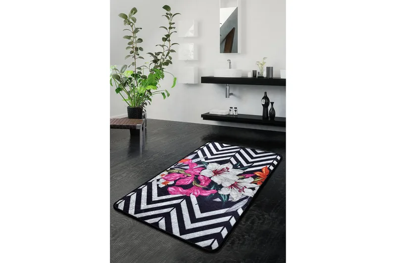 Durriken Tæppe 60x90 cm - Flerfarvet/Velour - Tekstiler - Tæpper - Små tæpper
