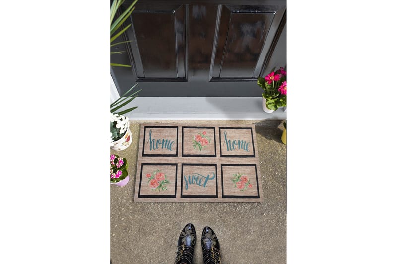 Hasiera Dørmåtte 45x70 cm - Flerfarvet - Tekstiler - Tæpper - Hall måtte