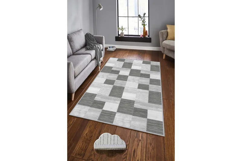 Homefesto Tæppe 50x80 cm - Multifarvet - Tekstiler - Tæpper - Moderne tæppe - Wiltontæpper