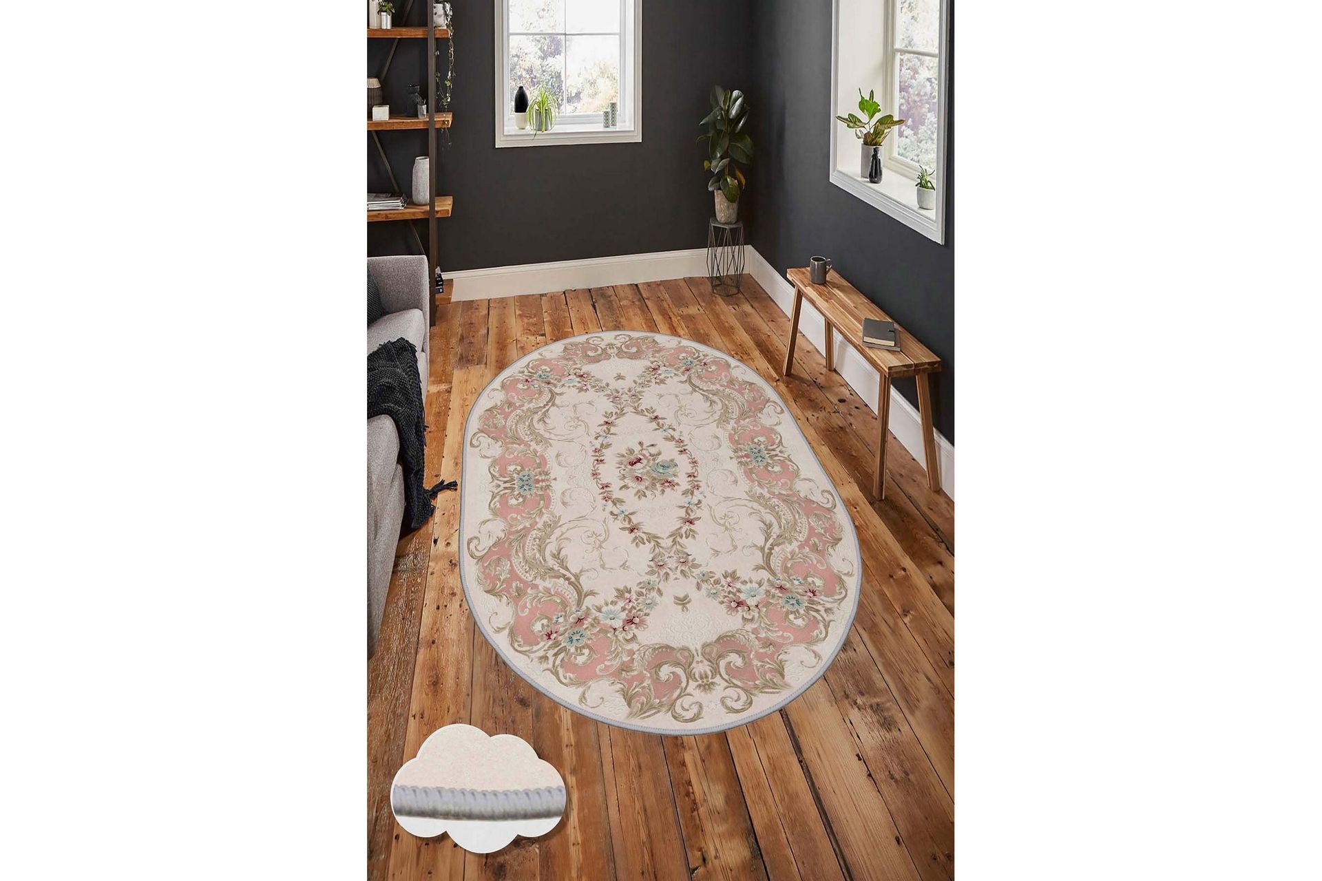 Homefesto Tæppe 50x80 cm - Multifarvet - Tekstiler - Tæpper - Moderne tæppe - Wiltontæpper