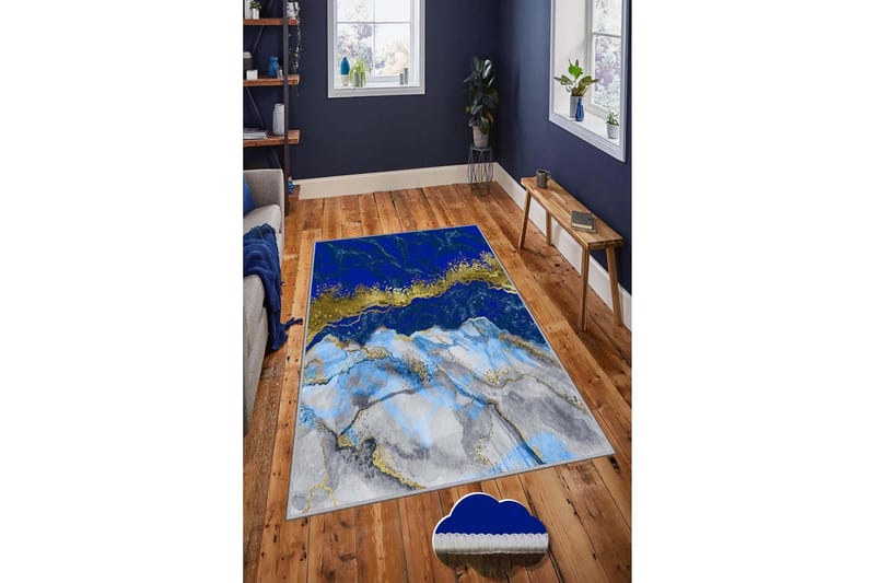 Homefesto Tæppe 50x80 cm - Multifarvet - Tekstiler - Tæpper - Moderne tæppe - Wiltontæpper