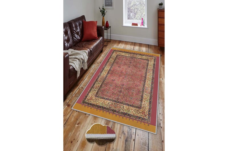 Homefesto Tæppe 50x80 cm - Multifarvet - Tekstiler - Tæpper - Moderne tæppe - Wiltontæpper