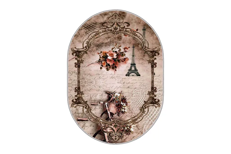 Homefesto Tæppe 50x80 cm, Multifarvet