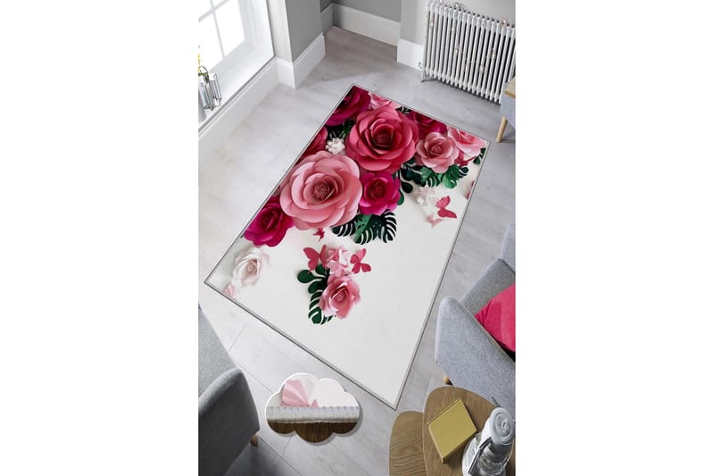 Homefesto Tæppe 50x80 cm - Multifarvet - Tekstiler - Tæpper - Moderne tæppe - Wiltontæpper