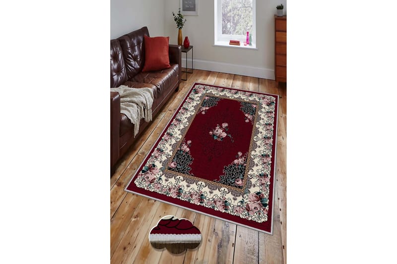 Homefesto Tæppe 60x100 cm - Multifarvet - Tekstiler - Tæpper - Moderne tæppe - Wiltontæpper