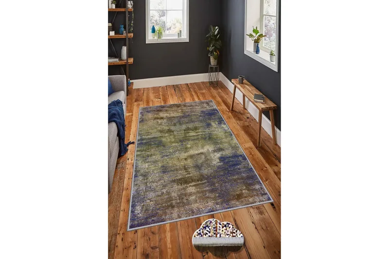 Homefesto Tæppe 60x100 cm - Multifarvet - Tekstiler - Tæpper - Moderne tæppe - Wiltontæpper