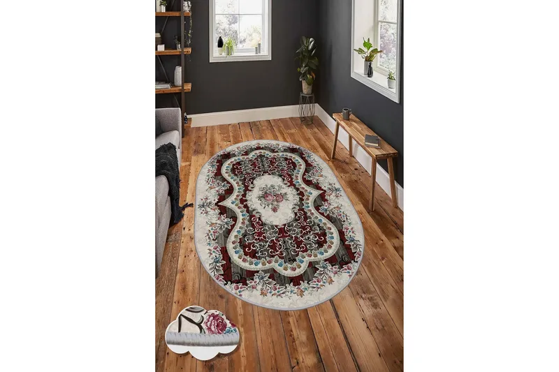 Homefesto Tæppe 60x100 cm - Multifarvet - Tekstiler - Tæpper - Moderne tæppe - Wiltontæpper