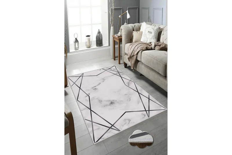 Homefesto Tæppe 60x100 cm - Multifarvet - Tekstiler - Tæpper - Moderne tæppe - Wiltontæpper