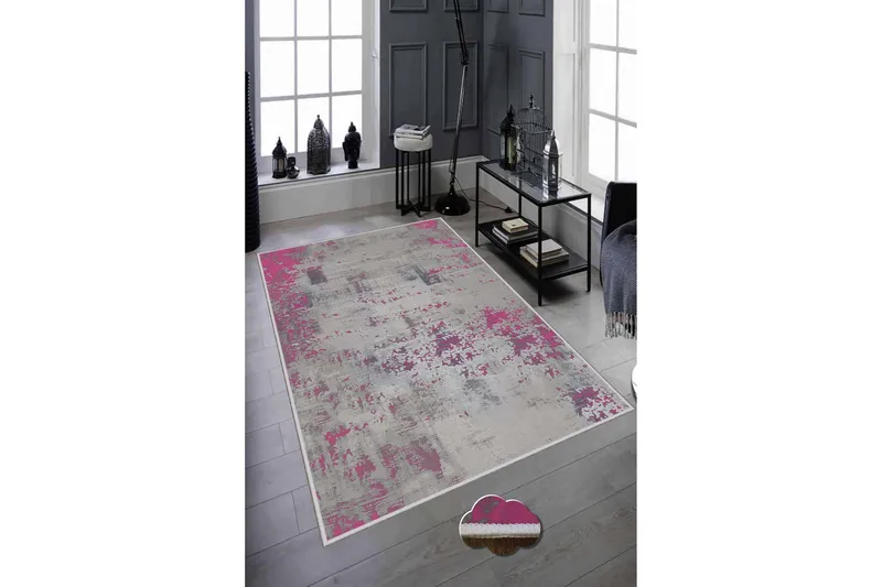 Homefesto Tæppe 60x100 cm - Multifarvet - Tekstiler - Tæpper - Moderne tæppe - Wiltontæpper