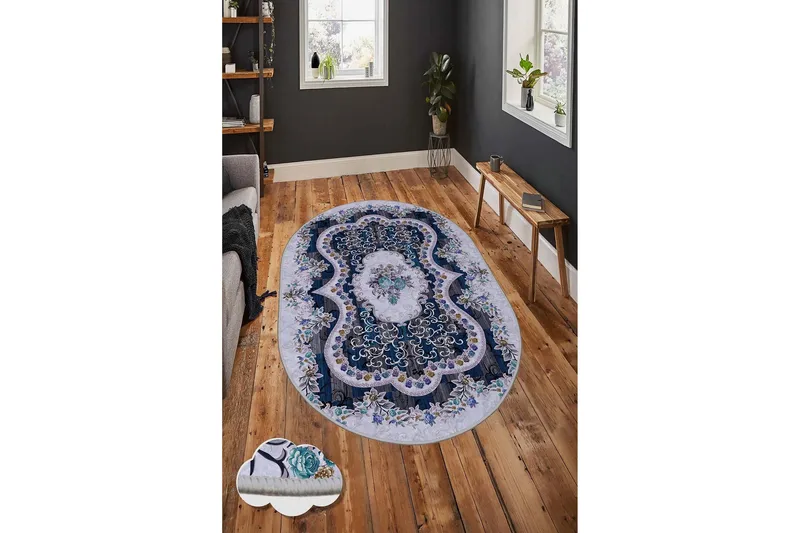 Homefesto Tæppe 60x100 cm - Multifarvet - Tekstiler - Tæpper - Moderne tæppe - Wiltontæpper