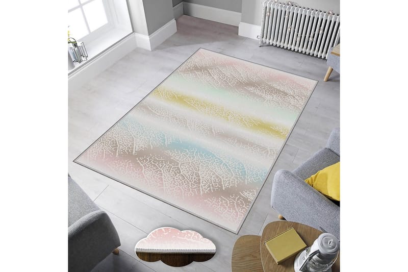 Homefesto Tæppe 80x120 cm - Multifarvet - Tekstiler - Tæpper - Moderne tæppe - Wiltontæpper